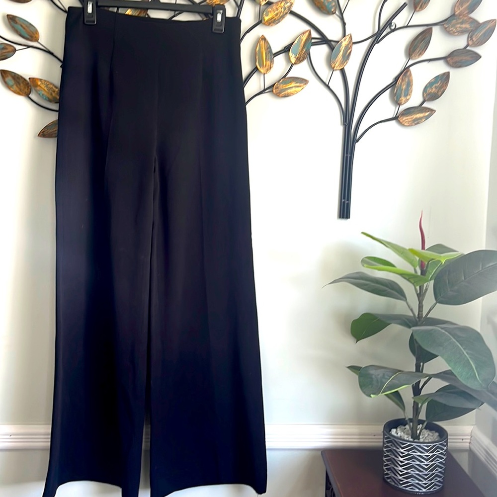 Adrienne vittadini wide leg black trouser